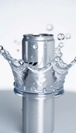 Splash and action product shots: an example of this Soclo template
